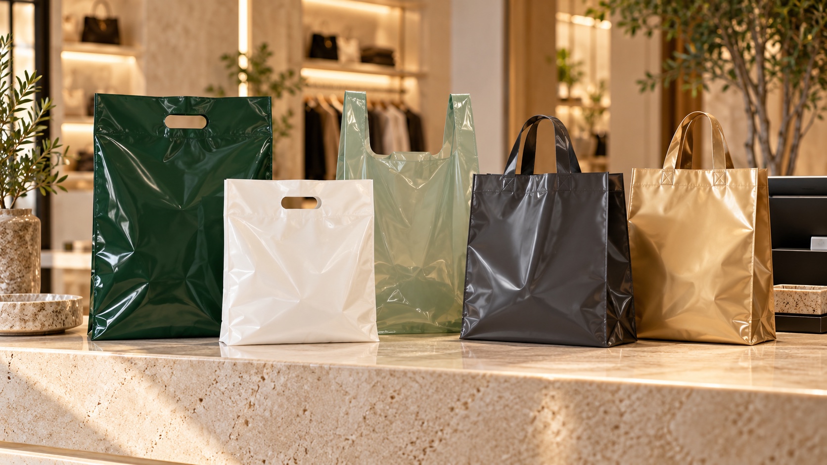 Super Plast custom plastic shopping bags